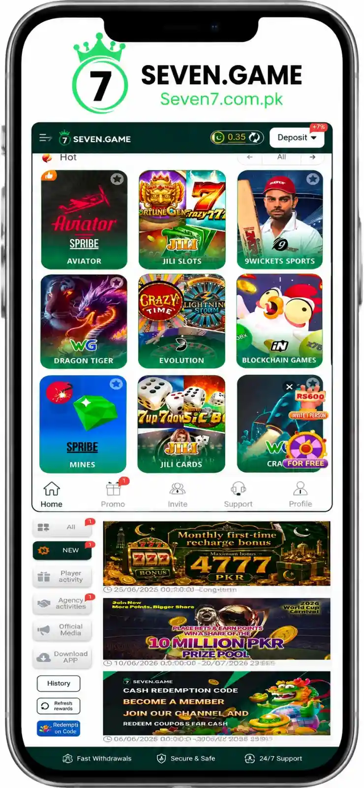 Seven App Login